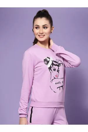 KASSUALLY Women Printed Sweatshirt