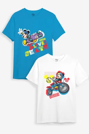 Minicult Kids Pack of 2 Printed Cotton T-shirt