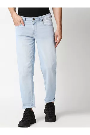 High Star Men Blue Relaxed Fit Heavy Fade Jeans