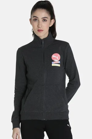 PUMA Women Grey Outdoor Regular Fit Sporty Jacket