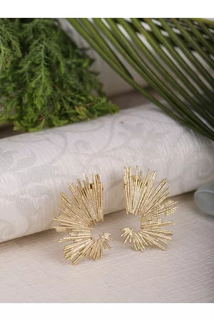 Berserk Gold-Toned Quirky Studs Earrings