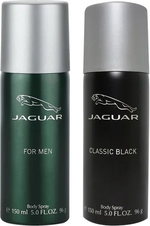 Jaguar Men Set of 2 For Men & Classic Black Deodorant - 150 ml each