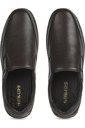 Liberty Men Textured Formal Leather Slip-on Shoes