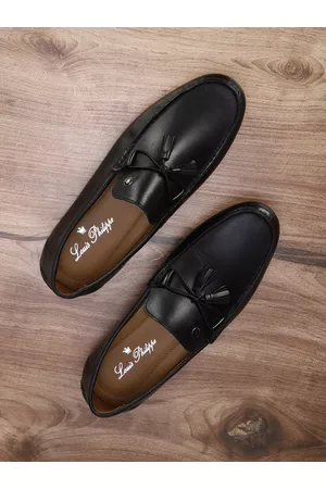 Louis Philippe Solid Black Formal Shoes