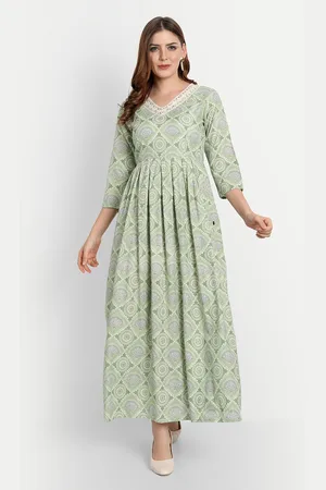 githaan Ethnic Motifs V-neck Maxi Dress
