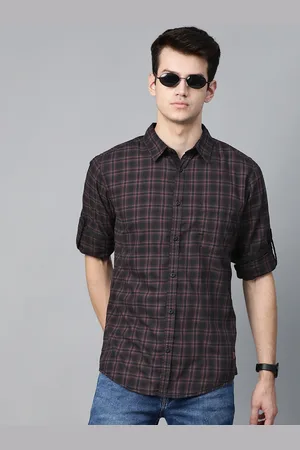 Roadster Checkered Shirts for Men sale - discounted price