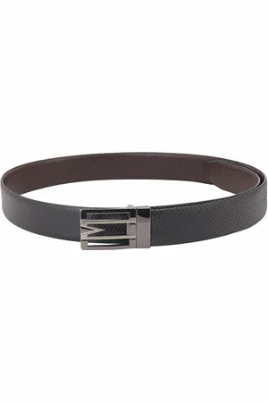STYLE SHOES Men Textured Reversible Leather Formal Belt