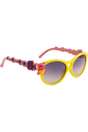 YK Unisex Kids Oval Sunglasses with UV Protected Lens