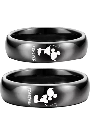 University Set Of 2 Micky Mouse Couple Finger Rings