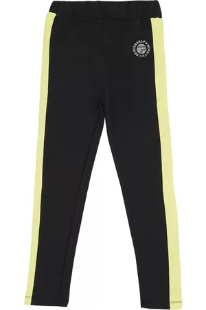 Pepe Jeans Girls Black Slim-Fit Cotton Track Pants