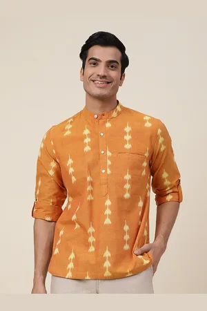 Fabindia Men Slim Fit Printed Cotton Casual Shirt