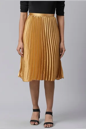 Ives Accordion Pleated Flared A-Line Skirt