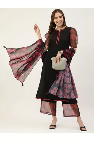 FIORRA Floral Printed Kurta with Palazzos & With Dupatta