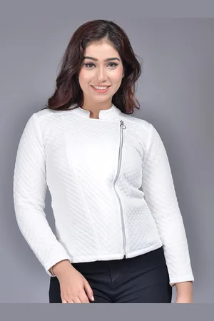 ROOPWATI FASHION Women Fleece Lightweight Crop Biker Jacket