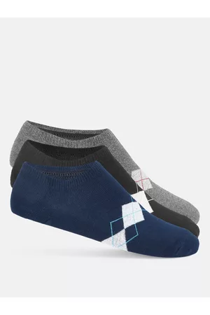 Pantaloons Men Footwear - Men Pack Of 3 Assorted Shoe-Liner Socks