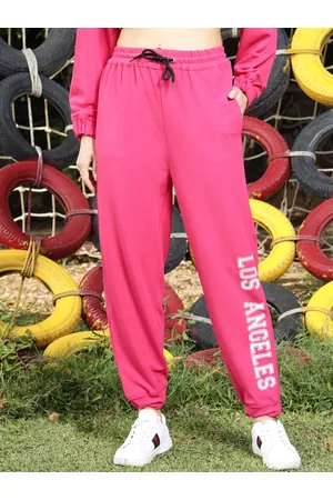 Sera Women Fuchsia Printed Joggers