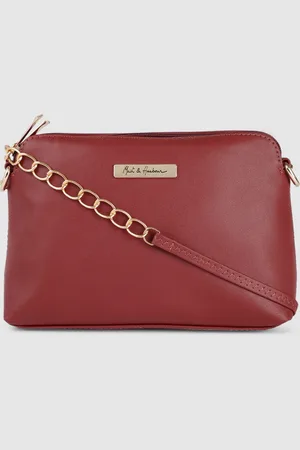 Mast & Harbour Women Solid Structured Sling Bag