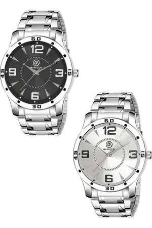 MARKQUES Men Pack Of 2 Dial & Stainless Steel Bracelet Strap Analogue Watch BON-77-01-09