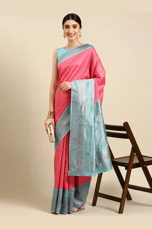 VAIRAGEE Woven Design Zari Saree