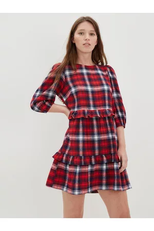 Dorothy Perkins Checked A-Line Mini Dress