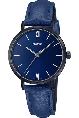 Casio Women Blue Dial & Blue Leather Straps Analogue Watch