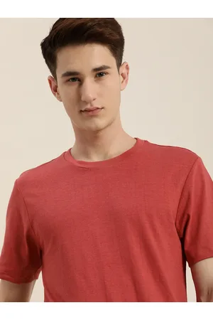 Invictus Men Red Round Neck Short Sleeves T-shirt