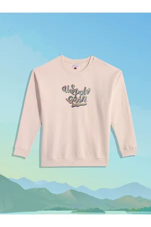 Ralph Lauren Girls Off White Printed Sweatshirt