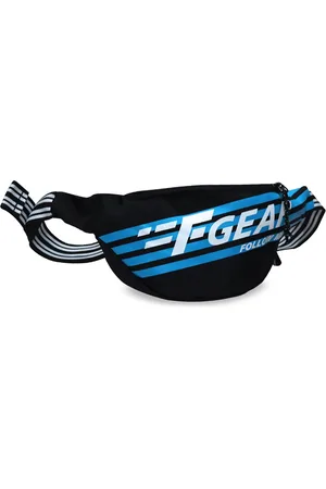 F Gear Unisex Black & Blue Printed Enzo Waist Pouch