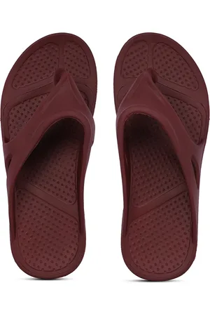 ACTION Women Maroon Thong Flip-Flops