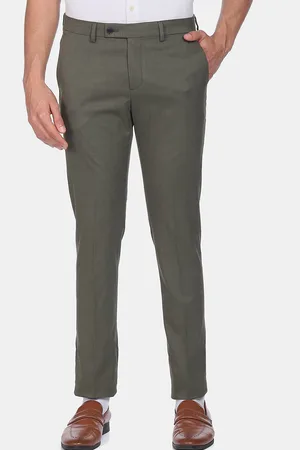 Buy Arrow Mid Rise Twill Formal Trousers - NNNOW.com