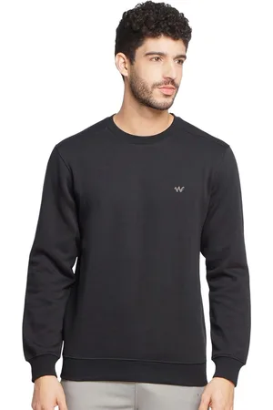 Wildcraft Men Black Cotton Sweatshirt