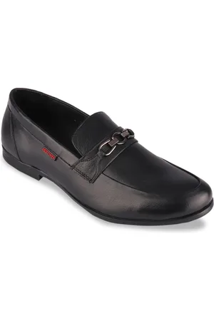 Red Chief Loafers And Moccasins : Buy Red Chief Black Solid Leather Square  Toe Formal Loafer Shoes For Men Online