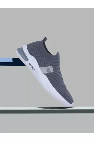 ASIAN Men Grey Mesh Hattrick-27 Running Shoes