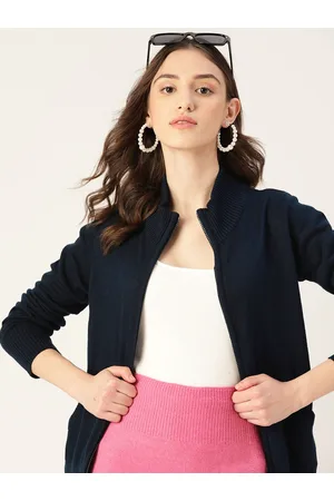 DressBerry Women Pure Acrylic Solid Cardigan