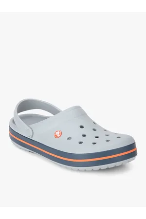 Crocs Unisex Grey Clogs with Cut-Outs