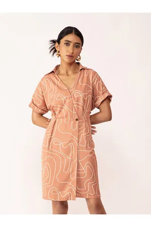 20Dresses Women Peach-Coloured Dress