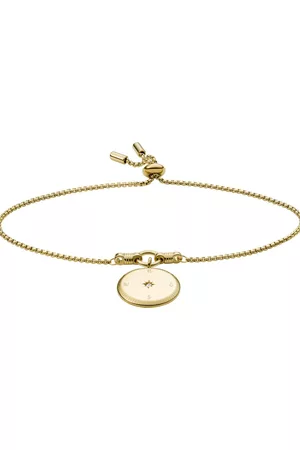 Fossil Women Gold bracelets - Georgia Women Gold-Toned Charm Bracelet