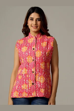 HANDICRAFT PALACE Women Floral Printed Reversible Cotton Tailored Jacket