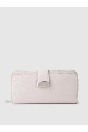 Lino Perros Women Off-White Two Fold Wallet
