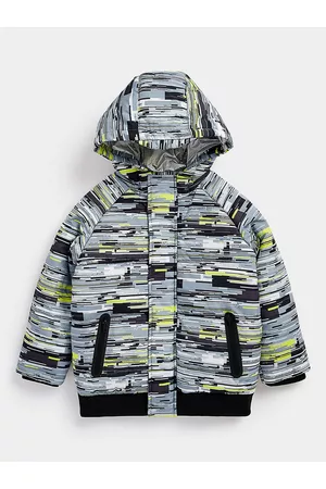Mothercare Boys Abstract Print Hooded Bomber Jacket