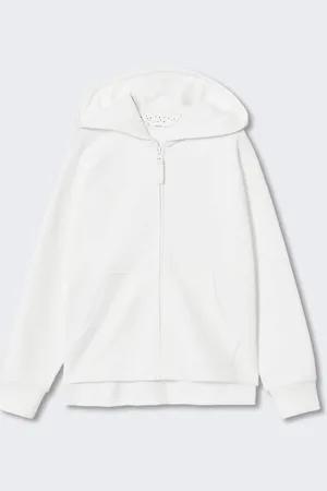 MANGO Girls Hooded Sustainable Cotton Sweatshirt
