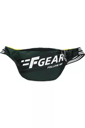 F Gear Unisex Green & Yellow Printed Enzo Spruce Waist Pouch