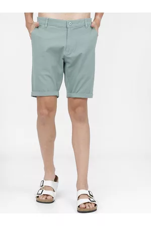 Highlander Men Blue Slim Fit Regular Shorts