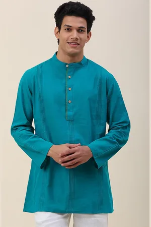Fabindia Men Blue Kurta