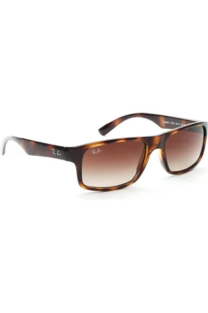 Ray-Ban Unisex Gradient Brown Lens Rectangle Sunglasses - 0RB4205I710/1356