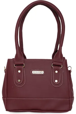 FOSTELO Maroon Structured Shoulder Bag