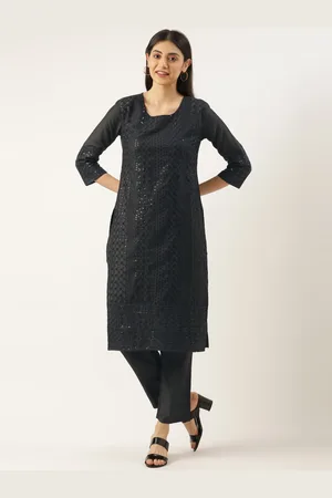 SWAGG INDIA Women Ethnic Motifs Embroidered Kurta with Trousers