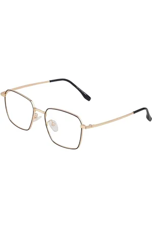 Optify Gold-Toned Full Rim Computer Glasses With Anti Glare & UV Protection-MF35006