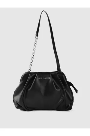 Lino Perros Women Black Solid Structured Shoulder Bag