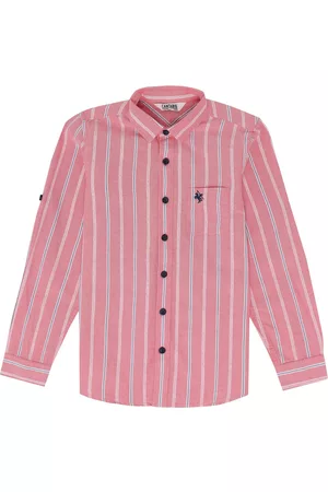 CANTABIL Boys Striped Cotton Casual Shirt